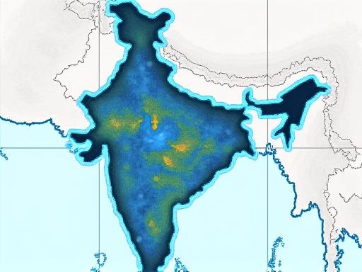 Data visualization of monsoon wind patterns over India